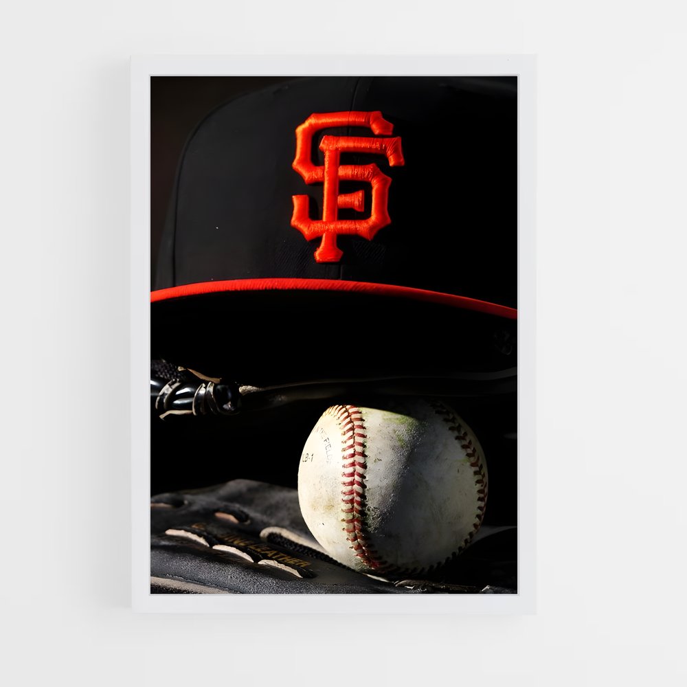 Poster Home Run Giants – affiche Baseball (vue 3)